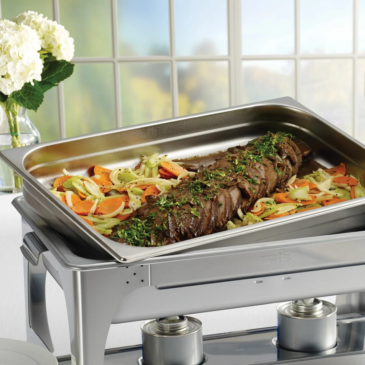 Tramontina 9 Qt Stainless Steel Covered Full-Size Food Pan 1 Tramontina 9 Qt Stainless Steel Covered Full-Size Food Pan