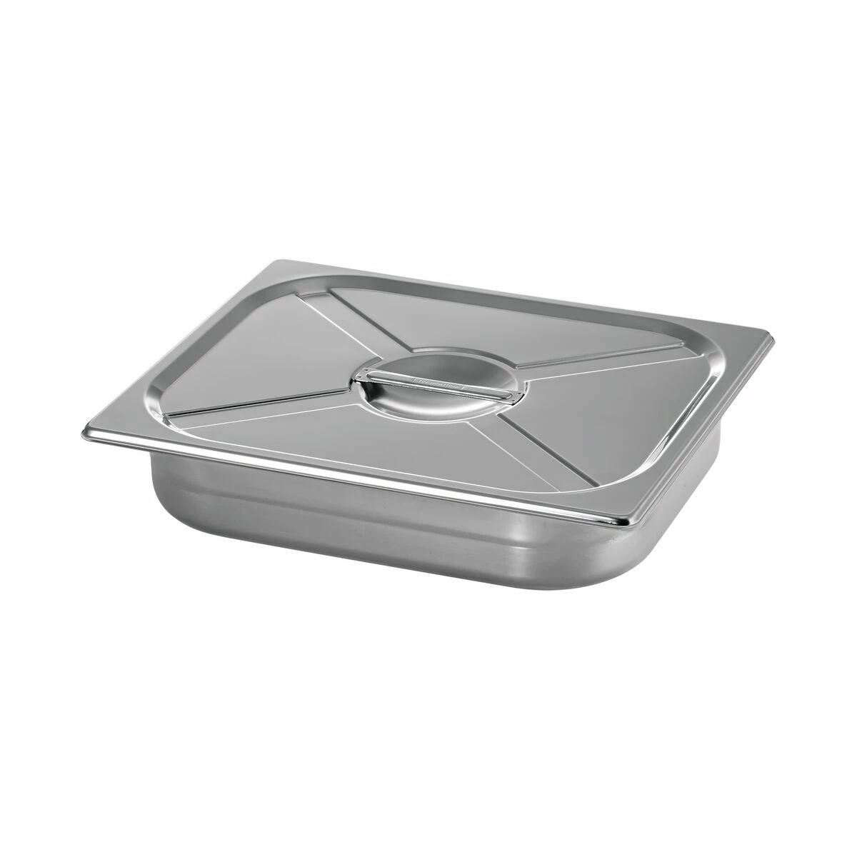 Tramontina 4.5 Qt Stainless Steel Covered Half Size Food Pan 2 Tramontina 4.5 Qt Stainless Steel Covered Half Size Food Pan - Image 2