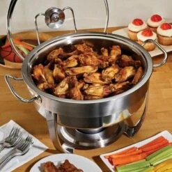 Tramontina 4.5 Qt Stainless Steel Round Chafing Dish