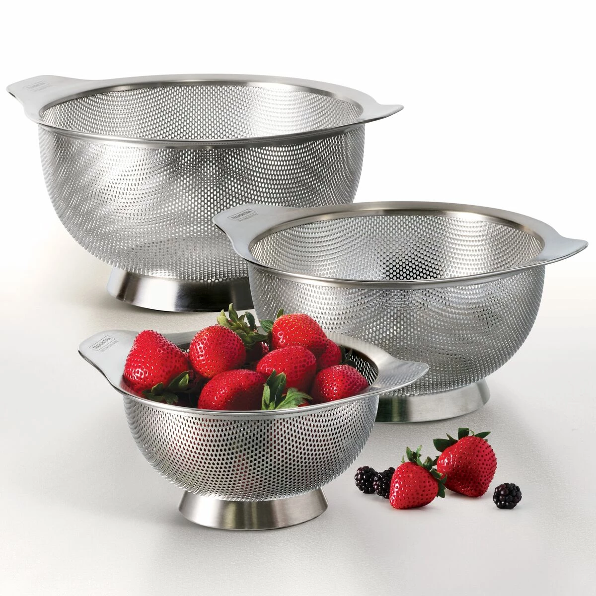 Tramontina 3 Pk Stainless Steel Colanders 6 Tramontina 3 Pk Stainless Steel Colanders - Image 6