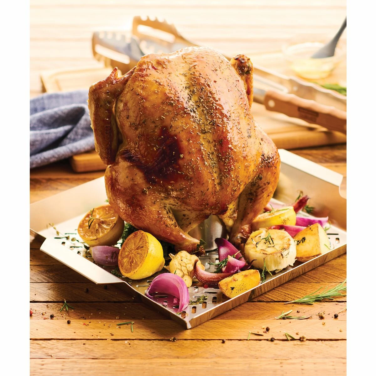 Tramontina Churrasco BBQ Stainless Steel Outdoor Chicken Roaster With Basting Cup 1 Tramontina Churrasco BBQ Stainless Steel Outdoor Chicken Roaster With Basting Cup