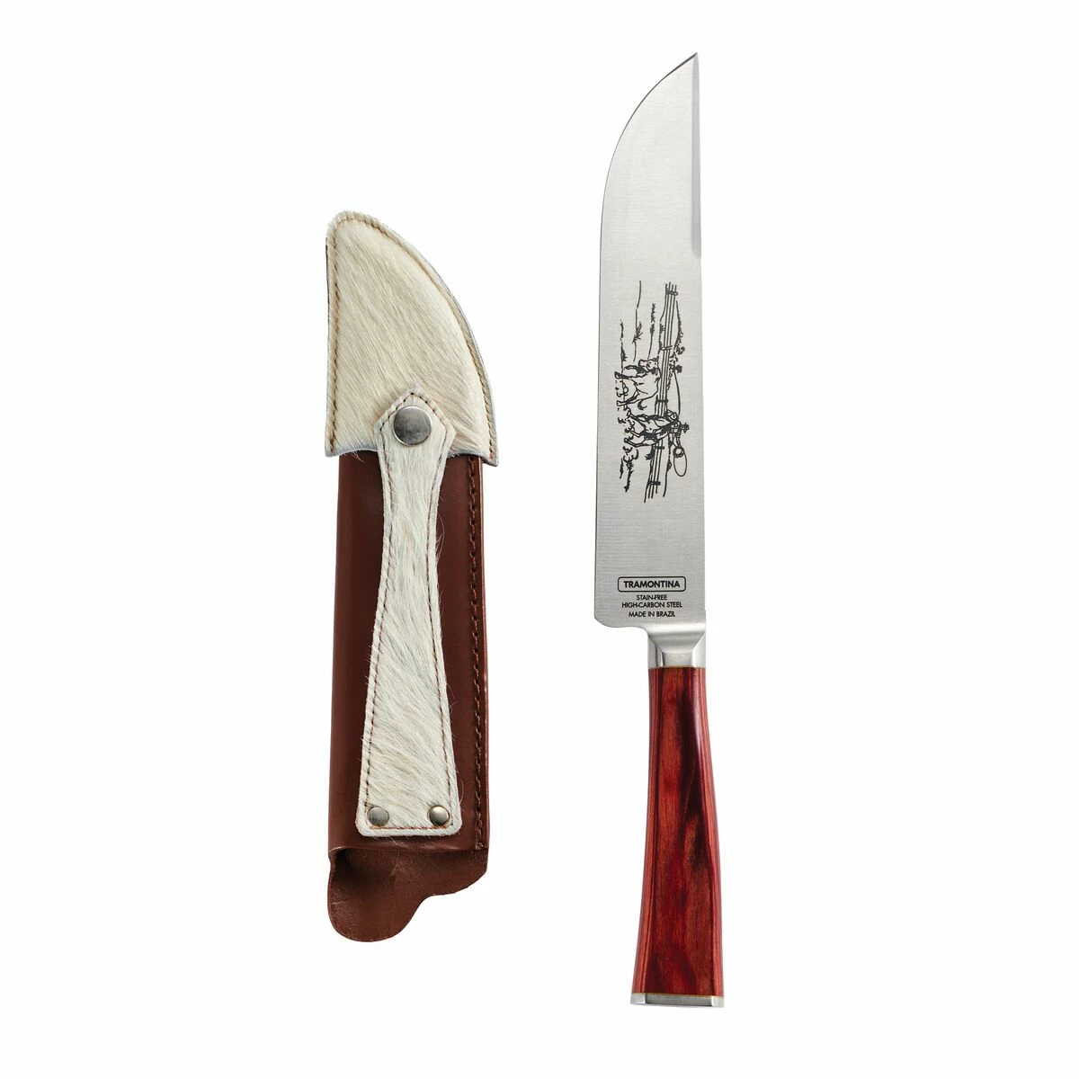 Tramontina Churrasco BBQ 7 In Gaucho Style Knife With Leather Sheath 5 Tramontina Churrasco BBQ 7 In Gaucho Style Knife With Leather Sheath - Image 5
