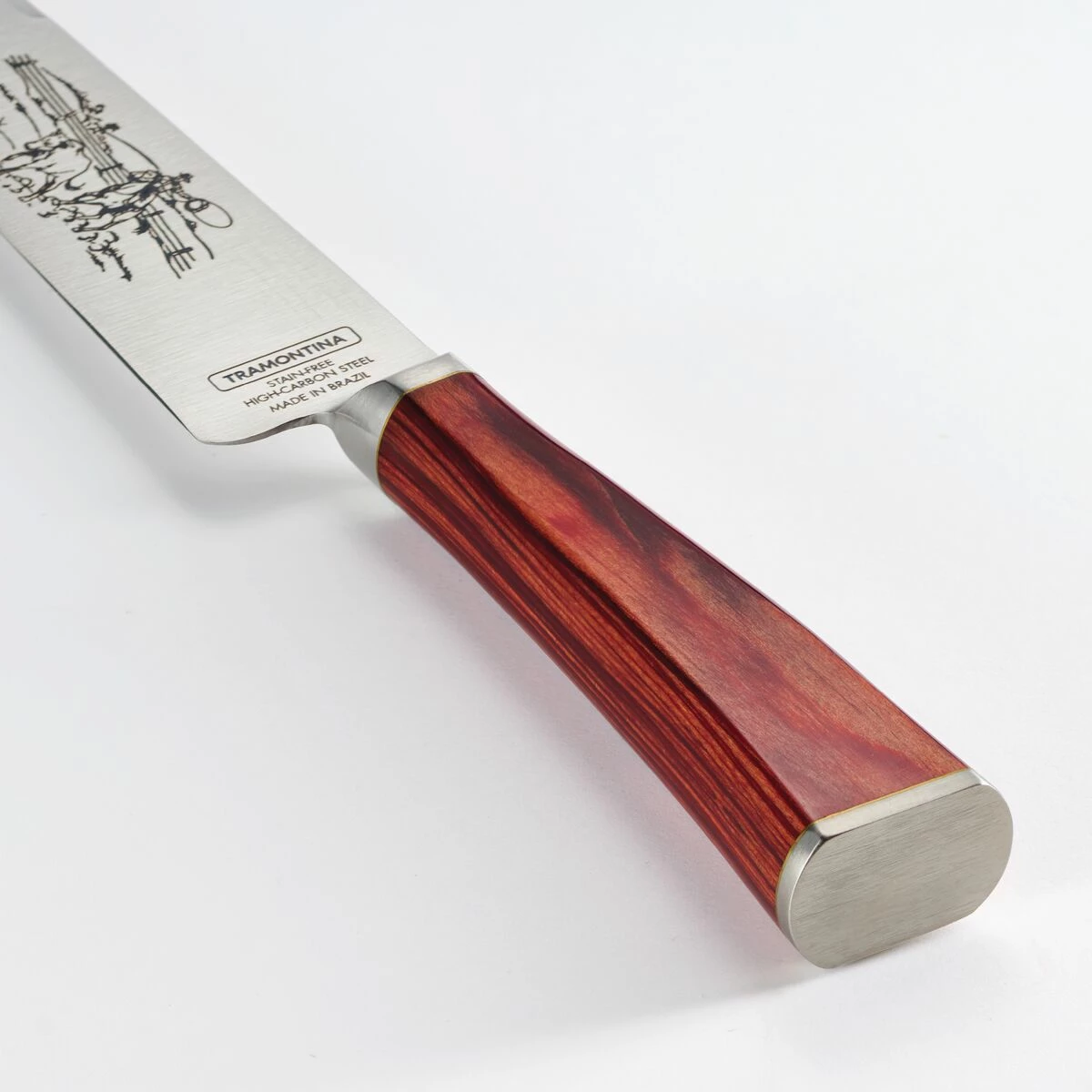 Tramontina Churrasco BBQ 7 In Gaucho Style Knife With Leather Sheath 3 Tramontina Churrasco BBQ 7 In Gaucho Style Knife With Leather Sheath - Image 3