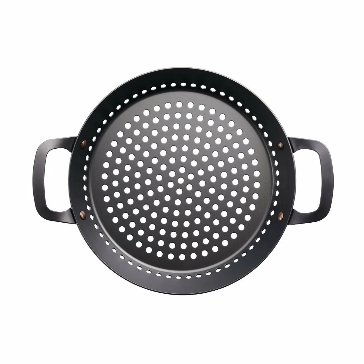 Tramontina Churrasco BBQ 12 In Round Carbon Steel Grill Pan 4 Tramontina Churrasco BBQ 12 In Round Carbon Steel Grill Pan - Image 4