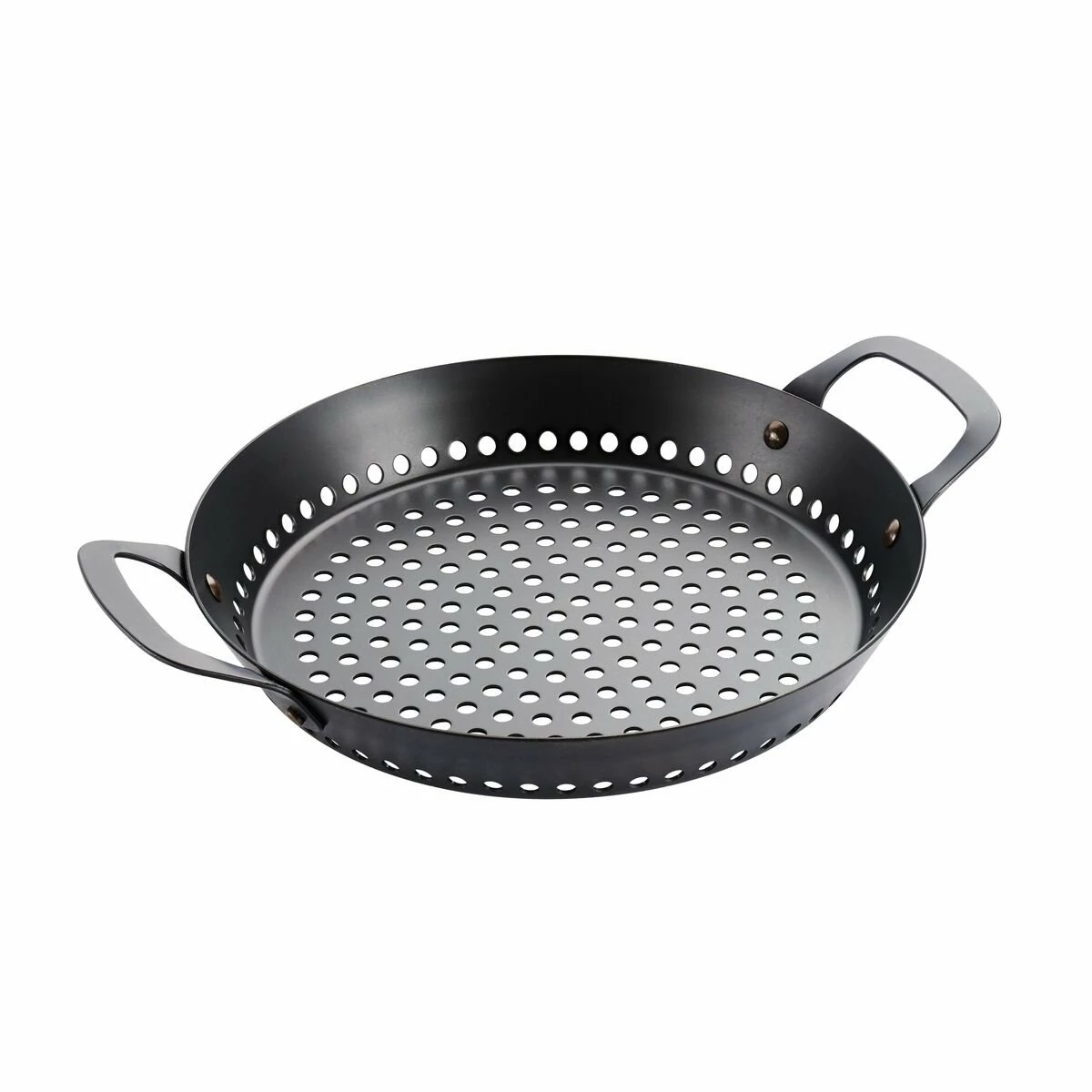 Tramontina Churrasco BBQ 12 In Round Carbon Steel Grill Pan 3 Tramontina Churrasco BBQ 12 In Round Carbon Steel Grill Pan - Image 3