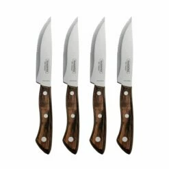 Tramontina Churrasco BBQ 4 Pc Porterhouse Steak Knife Set In Wood Gift Box 11 Tramontina Churrasco BBQ 4 Pc Porterhouse Steak Knife Set In Wood Gift Box -Deals Tramontina Store 80905024IXM003G