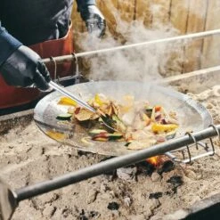 Tramontina Churrasco BBQ 17.25 In Tri-Ply Clad Stainless Steel Round Grill Pan 7 Tramontina Churrasco BBQ 17.25 In Tri-Ply Clad Stainless Steel Round Grill Pan -Deals Tramontina Store 80905031IXM003G