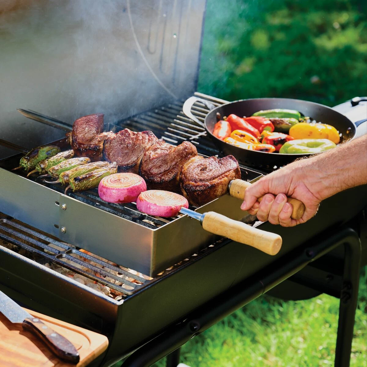 Tramontina Churrasco BBQ Stainless Steel Skewer And Grill Rack Set 2 Tramontina Churrasco BBQ Stainless Steel Skewer And Grill Rack Set - Image 2