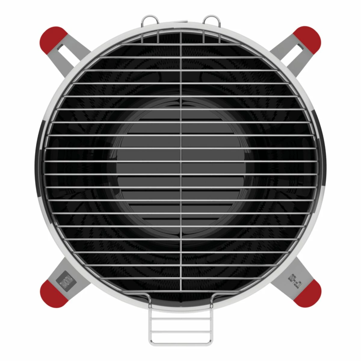 Tramontina 15.5 In Stainless Steel Round BBQ Charcoal Grill With Lid 4 Tramontina 15.5 In Stainless Steel Round BBQ Charcoal Grill With Lid - Image 4