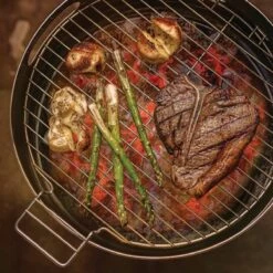 Tramontina 15.5 In Stainless Steel Round BBQ Charcoal Grill With Lid 22 Tramontina 15.5 In Stainless Steel Round BBQ Charcoal Grill With Lid -Deals Tramontina Store 80905033IXM007G