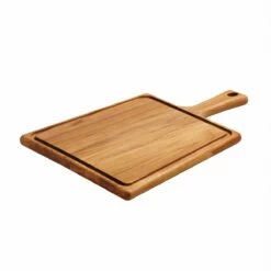 Tramontina 15.75 In X 10.5 In Teak Wood Rectangle Cutting Board With Handle & Groove 7 Tramontina 15.75 In X 10.5 In Teak Wood Rectangle Cutting Board With Handle & Groove -Deals Tramontina Store 81000023IXM001G