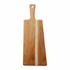 Tramontina 19 In X 7.5 In Teak Wood Rectangle Serving Board With Handle -Deals Tramontina Store 81000024IXM002G
