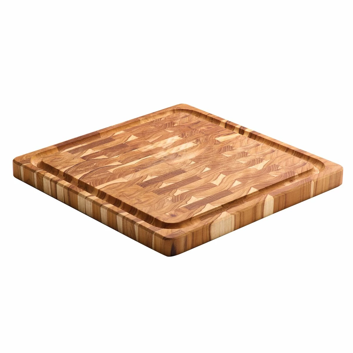 Tramontina 15.75 In X 15.75 In Teak Wood End-Grain Chopping Board 3 Tramontina 15.75 In X 15.75 In Teak Wood End-Grain Chopping Board - Image 3
