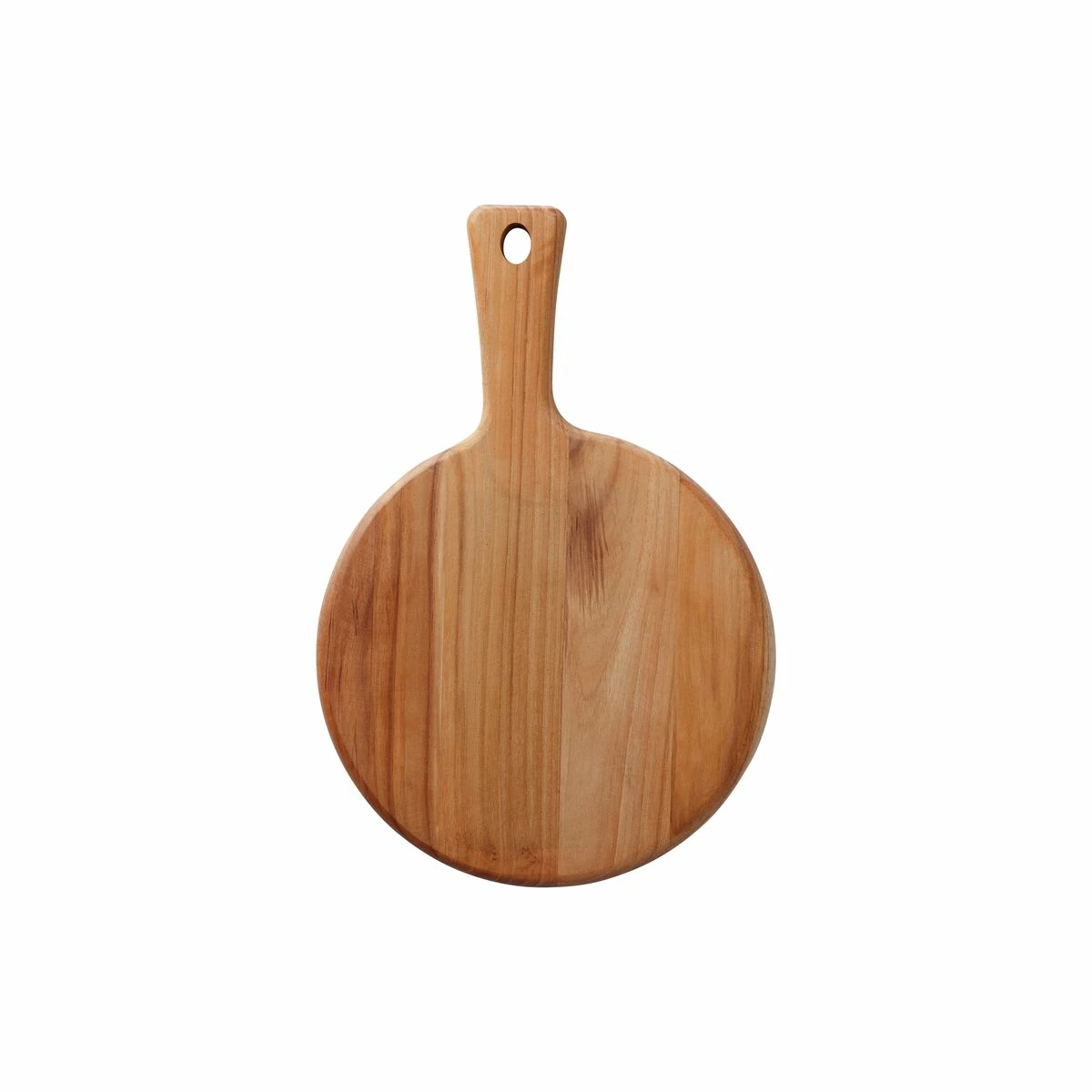 Tramontina 13.25 In X 9 In Teak Wood Round Cutting Board With Handle 2 Tramontina 13.25 In X 9 In Teak Wood Round Cutting Board With Handle - Image 2